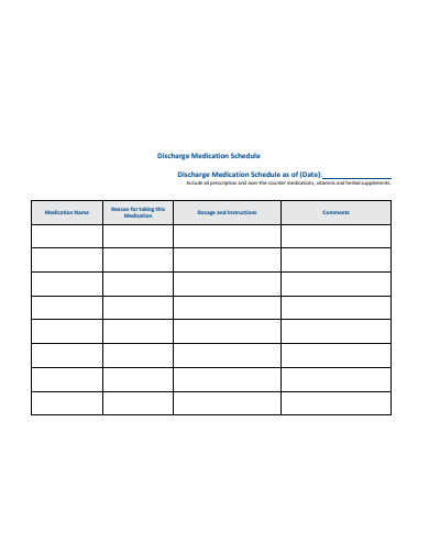 medication schedule in pdf