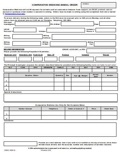 20+ Order Templates in Word | Google Docs | Google Sheets | XLS ...