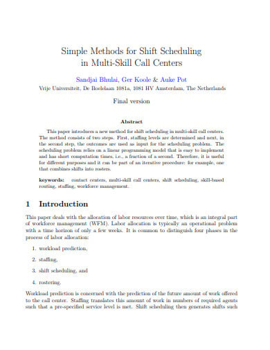 methods-of-shift-schedule