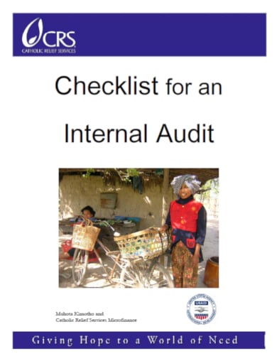 microfinance institutions internal audit checklist template