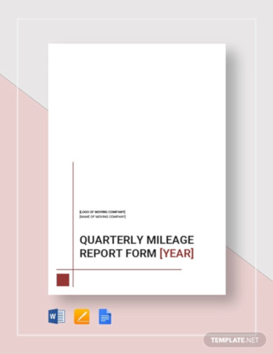 mileage-report-form-template