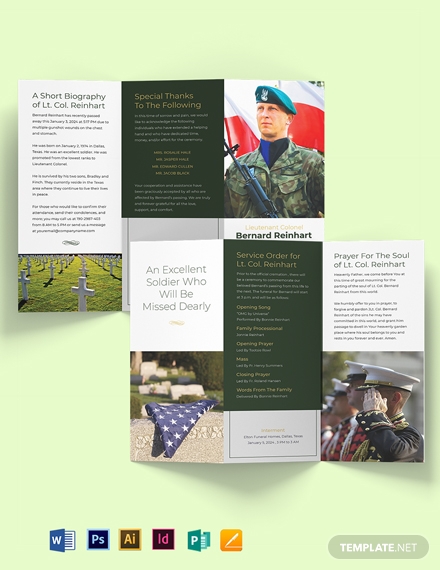 military-funeral-program-trifold-brochure