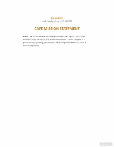 mission statement template