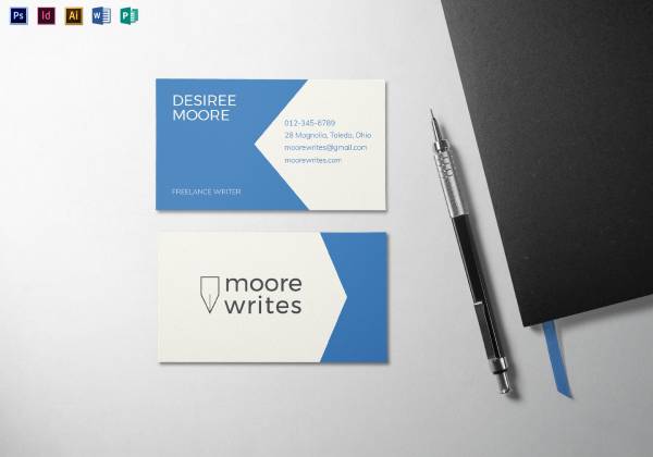modern minimal business card mock up revision