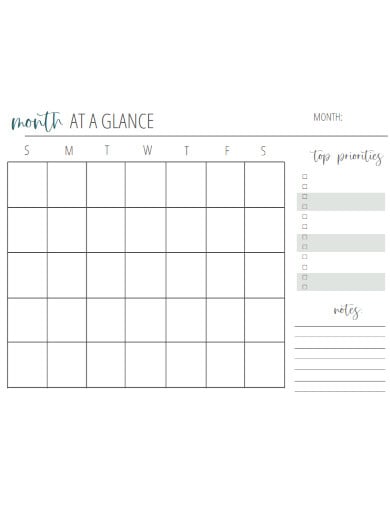 monthly daily planner