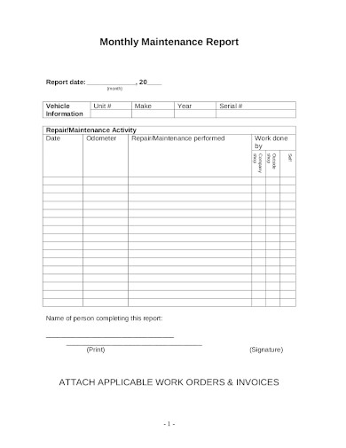 Excel Preventive Maintenance Format Pdf Plant Maintenance Schedule 