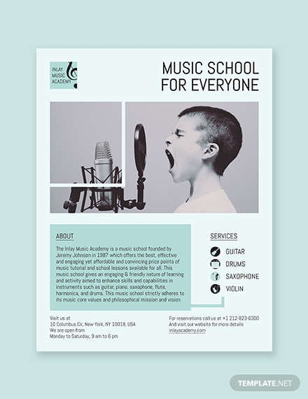music school flyer