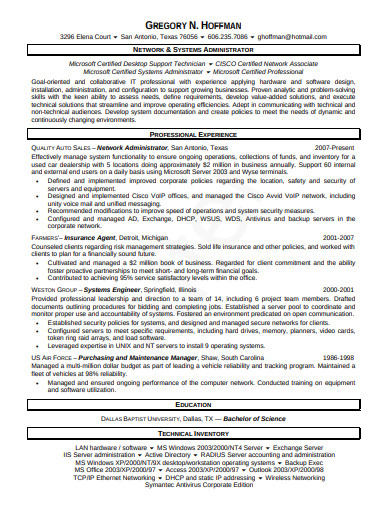 10+ Administrator Resume Templates in Word | Pages | PDF