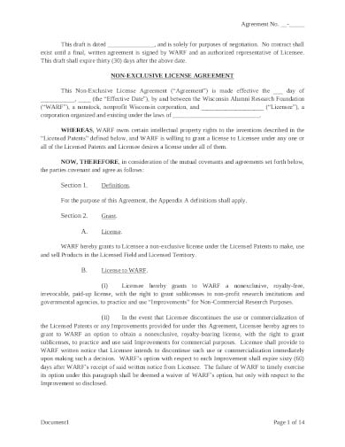 non-exclusive-agreement-format-in-pdf