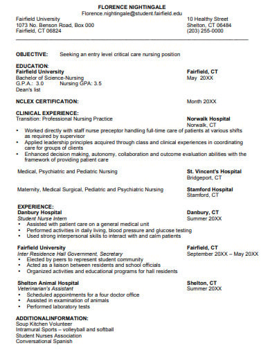resume template for telehealth nurse