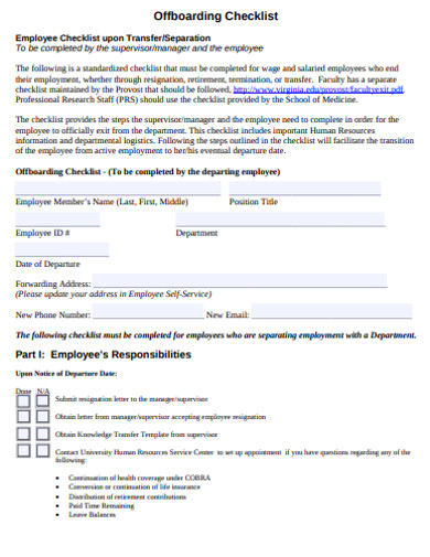 offboarding checklist