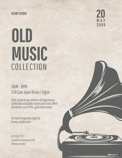 old-vintage-music-flyer-template