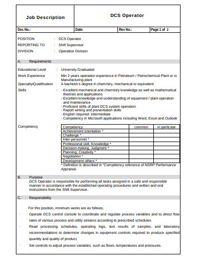 11+ Operator Resume Templates in Word | Pages | PDF