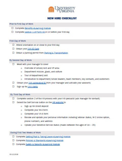 13+ Orientation Checklist Templates - PDF, Word, Pages, Google Docs ...