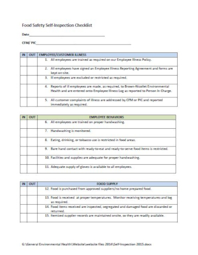 8+ Preparation Checklist Templates - PDF, Google Docs, Word, Pages