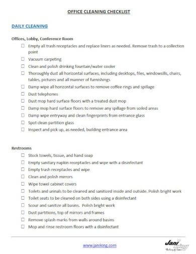 outstanding routine checklist template