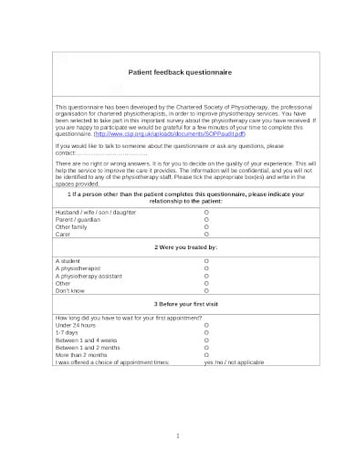 patient-feedback-questionnaire