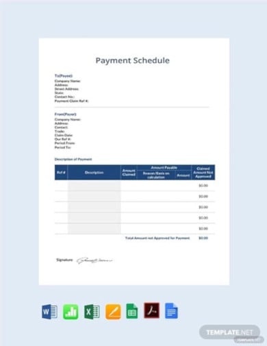 payment-schedule-template