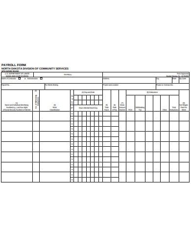payroll-form-template
