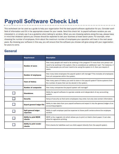 4 Payroll List Templates In Pdf 6644