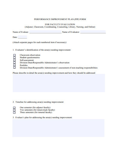 21+ Performance Improvement Plan Templates - Google Docs, Word, Pages ...