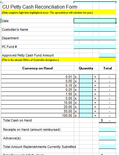 20+ Petty Cash Form Templates in Google Docs | Word | Pages | PDF | XLS