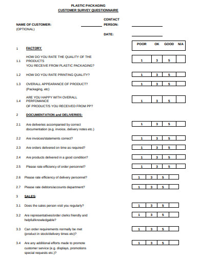 23+ Customer Questionnaire Templates in Google Docs | Pages | PDF | Word