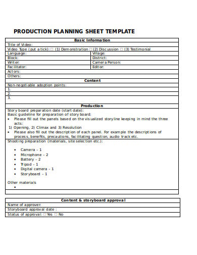 production-planning-sheet-template