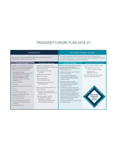 professional work plan template