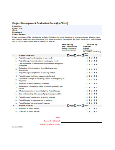 9+ Management Evaluation Templates in PDFt Evaluation Templates - PDF ...