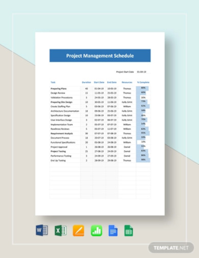 project-management-schedule-template