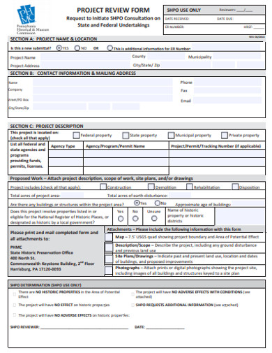 project-review-form-template
