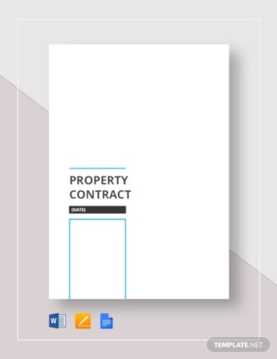 property contract template