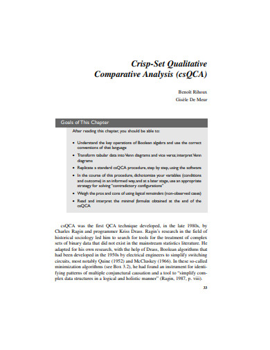 qualitative comparative analysis