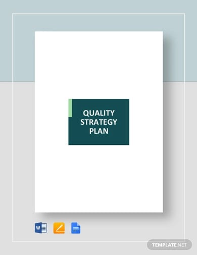 quality strategy plan template