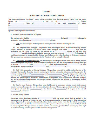 real-estate-agreement-template