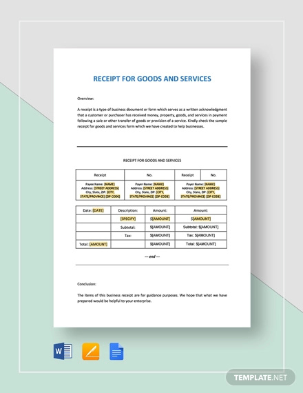 receipt-for-goods-or-services-template