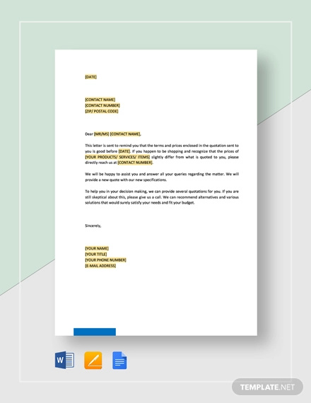 21+ Price Quotation Templates - DOC, PDF, XLS