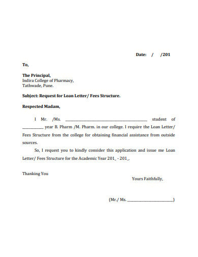 5+ Loan Request Letter Templates in Google Docs | Word ...