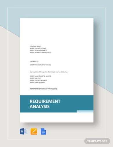 requirements analysis template