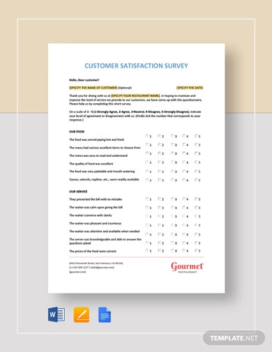 restaurant-customer-satisfaction-survey-template