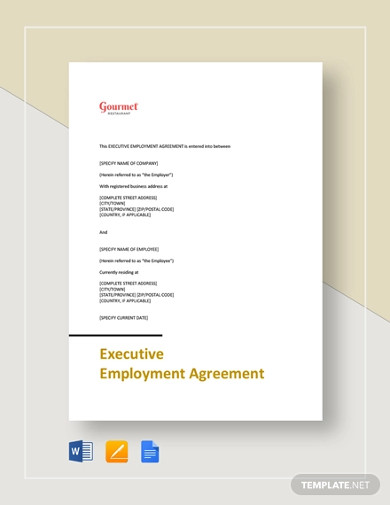 restaurant-executive-employment-agreement-template