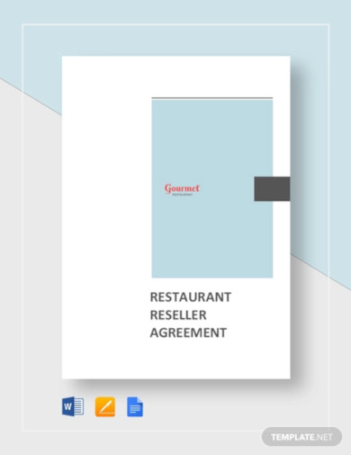 restaurant reseller agreement template