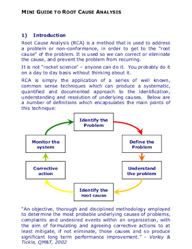 root cause analysis in pdf