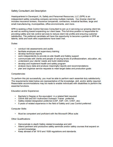 21+ Consultant Job Description Templates in PDF