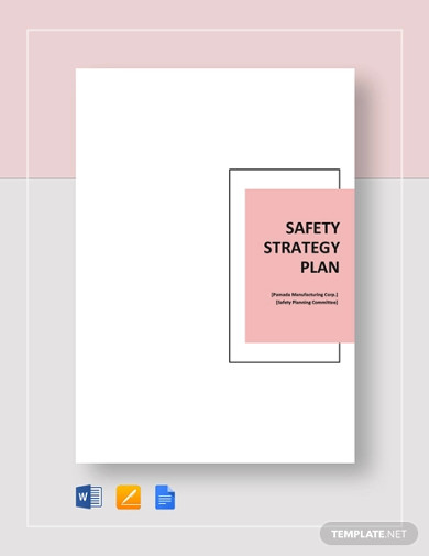 safety strategy plan template4
