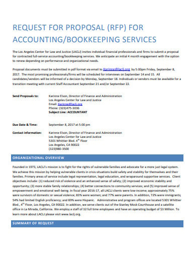 sample accounting proposal