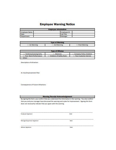 sample-employee-warning-notice-format