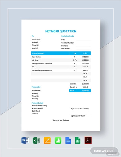 sample-network-quotation-template