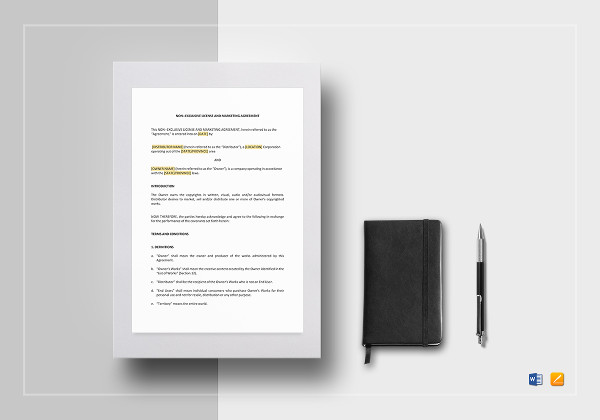sample-non-exclusive-marketing-agreement-template